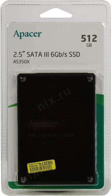 Накопитель SSD 2.5'' Apacer Panther AS350X ver. 2.0, SATA III, 3D TLC, 512 ГБ - фото №18