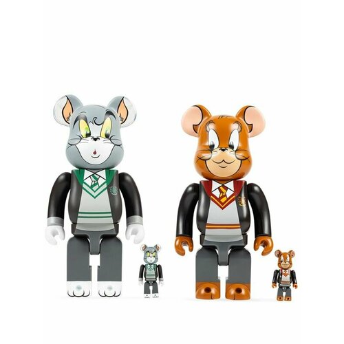 Набор коллекционных фигурок Medicom Toy Bearbrick Warner Brothers Tom and Jerry in Hogwarts House Robes