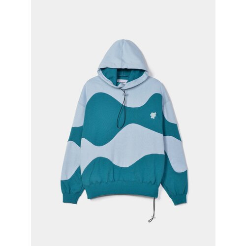 Худи BONSAI Oversize Hoodie Ice/Ocean Depths, размер M, голубой