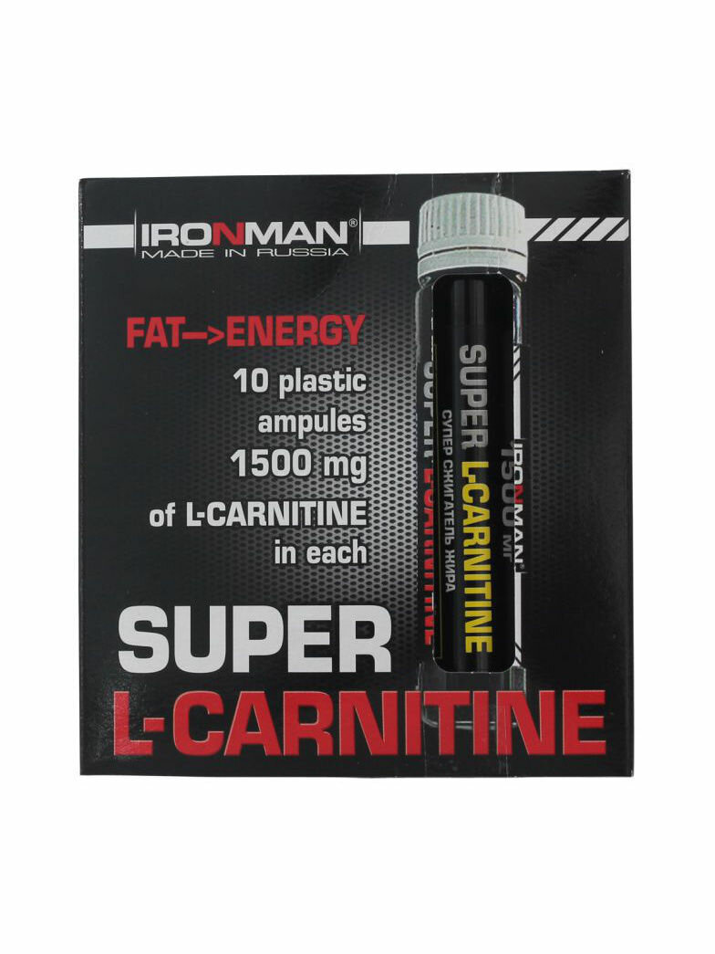 Жиросжигатель Ironman Super Fat Burner 10 ампул по 25мл / Термогеник для похудения женщин и мужчин