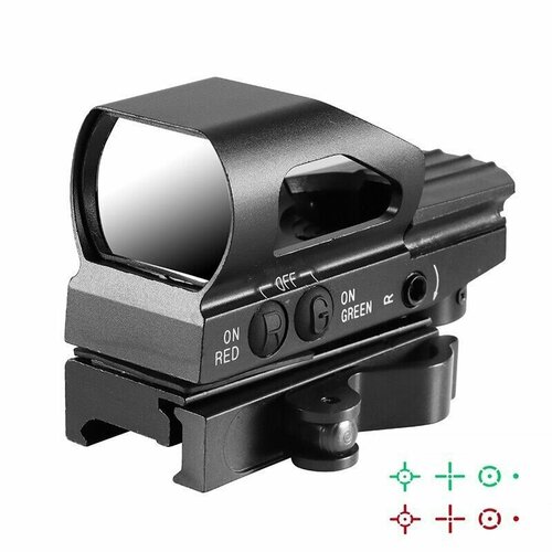 фото Коллиматорный прицел patriot 1x22x33 быстросъемный на weaver, red/green, 4 марки walther