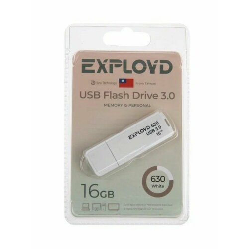 USB флеш накопитель EX-16GB-630-White usb flash drive 16gb exployd 580 ex 16gb 580 blue