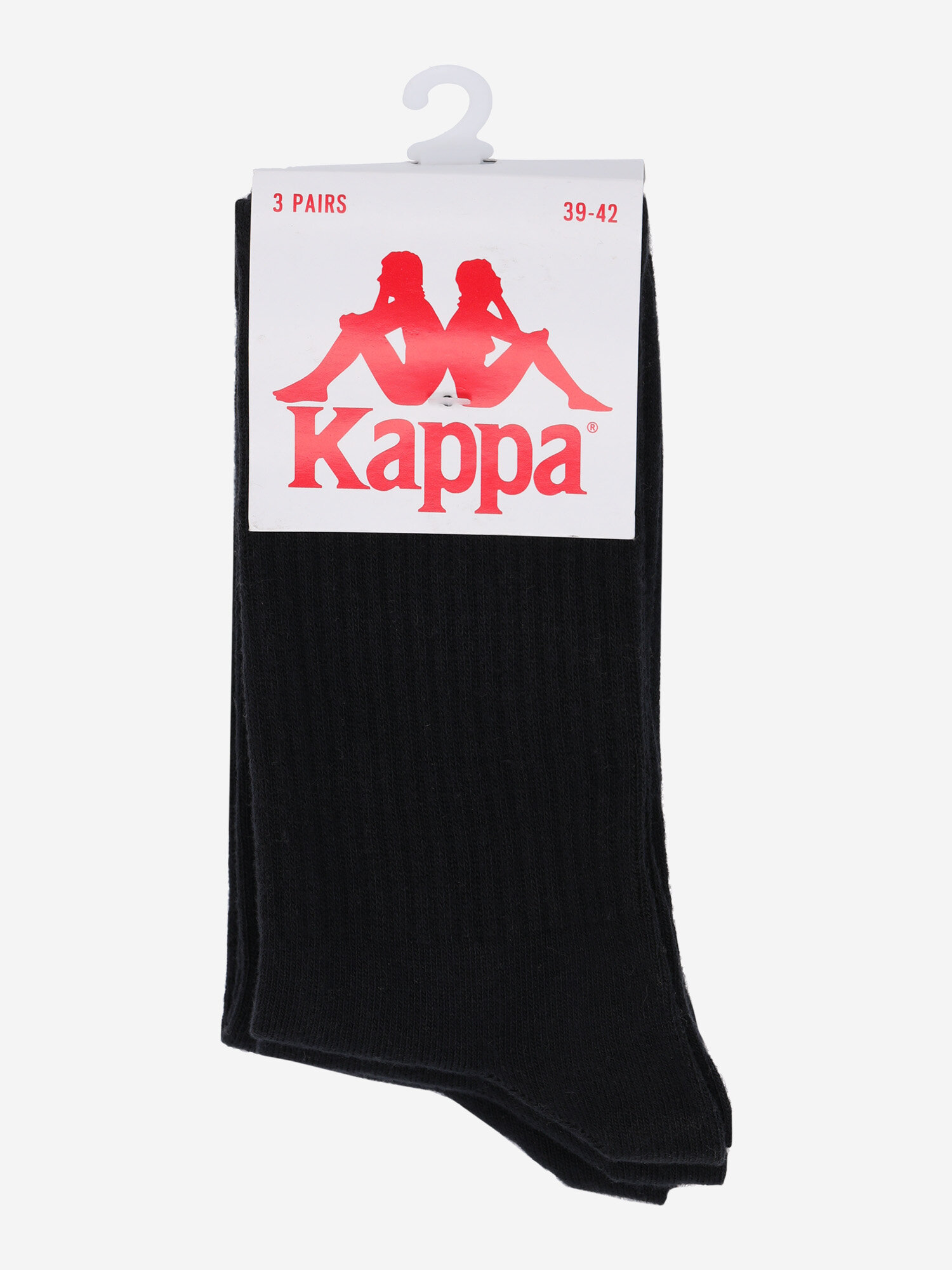 Носки Kappa, размер 35-38, черный — фото 1