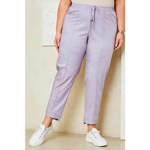 фото Брюки , размер 56, фиолетовый сладкая женщина