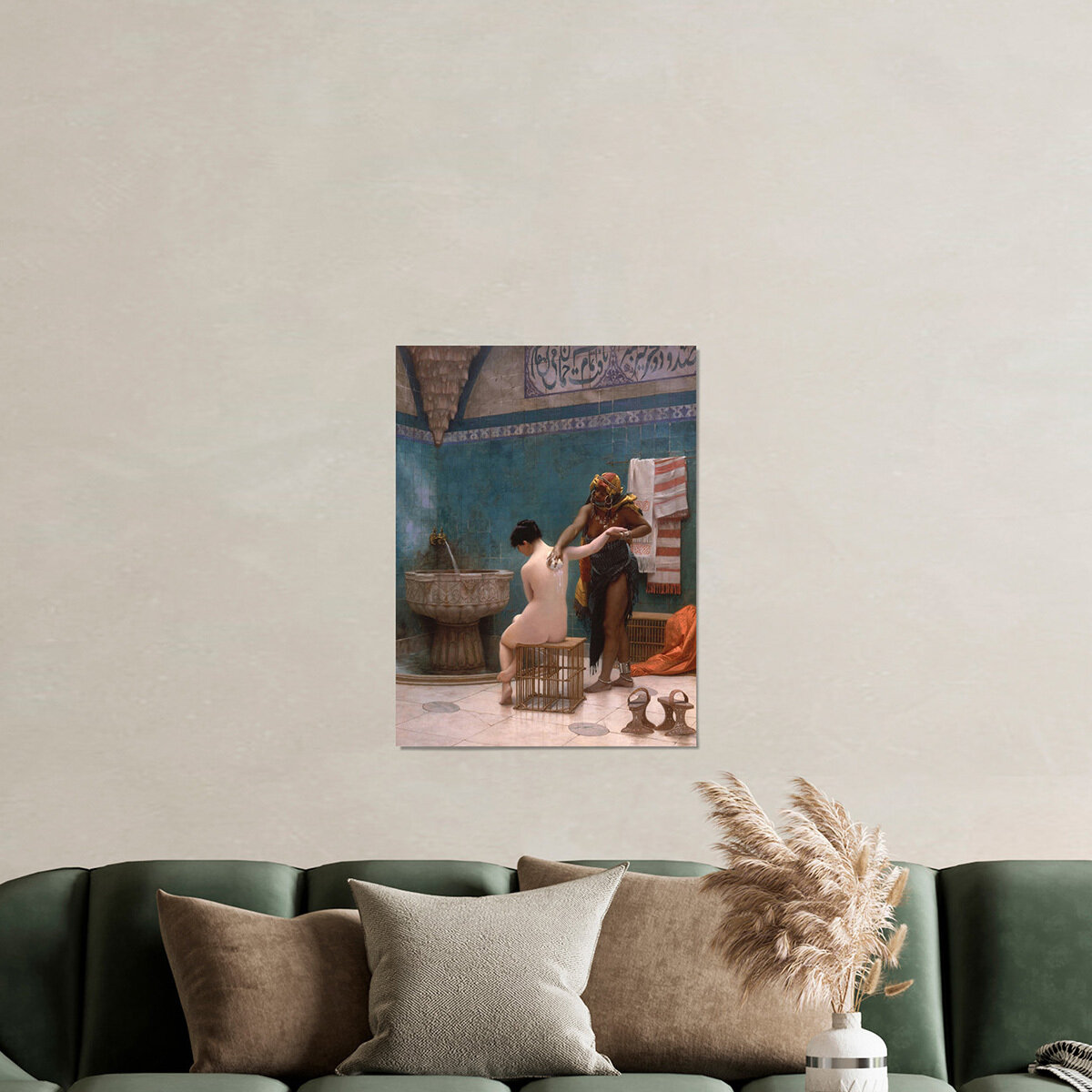 Картина на холсте, репродукция / Жан-Леон Жером - The Bath / Размер 30 x 40 см