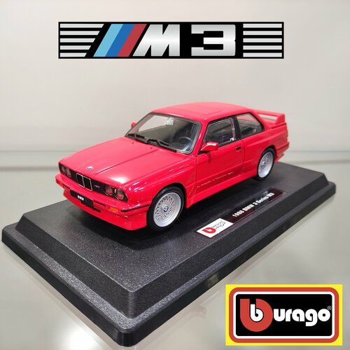 Коллекционная модель автомобиля BMW M3 (E30) в масштабе 1:24 сертификат на аренду автомобиля bmw 840i cabrio в подарочной упаковке