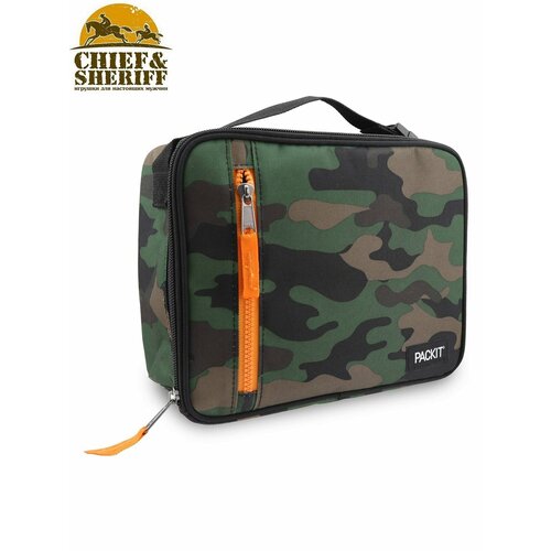 фото Сумка-холодильник термосумка для обеда packit classic lunch box, camo 4,5л