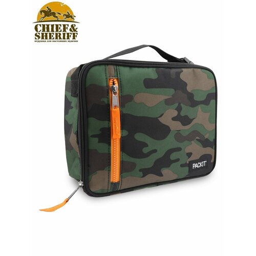 Сумка-холодильник термосумка для обеда Packit Classic Lunch box, Camo 4,5л packit freezable classic lunch box super hero