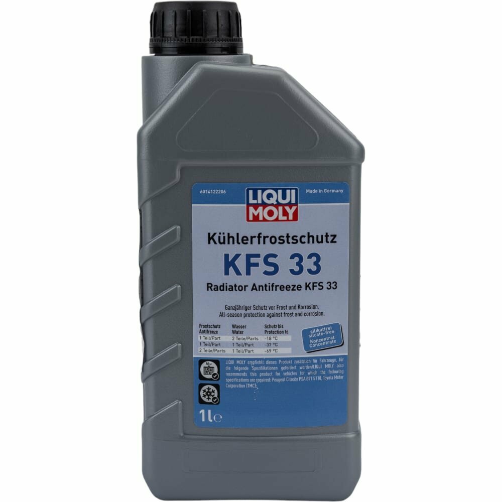 Антифриз Liqui Moly Kuhlerfrostschutz KFS 33 сине-зеленый 5л (21131) - фото №12