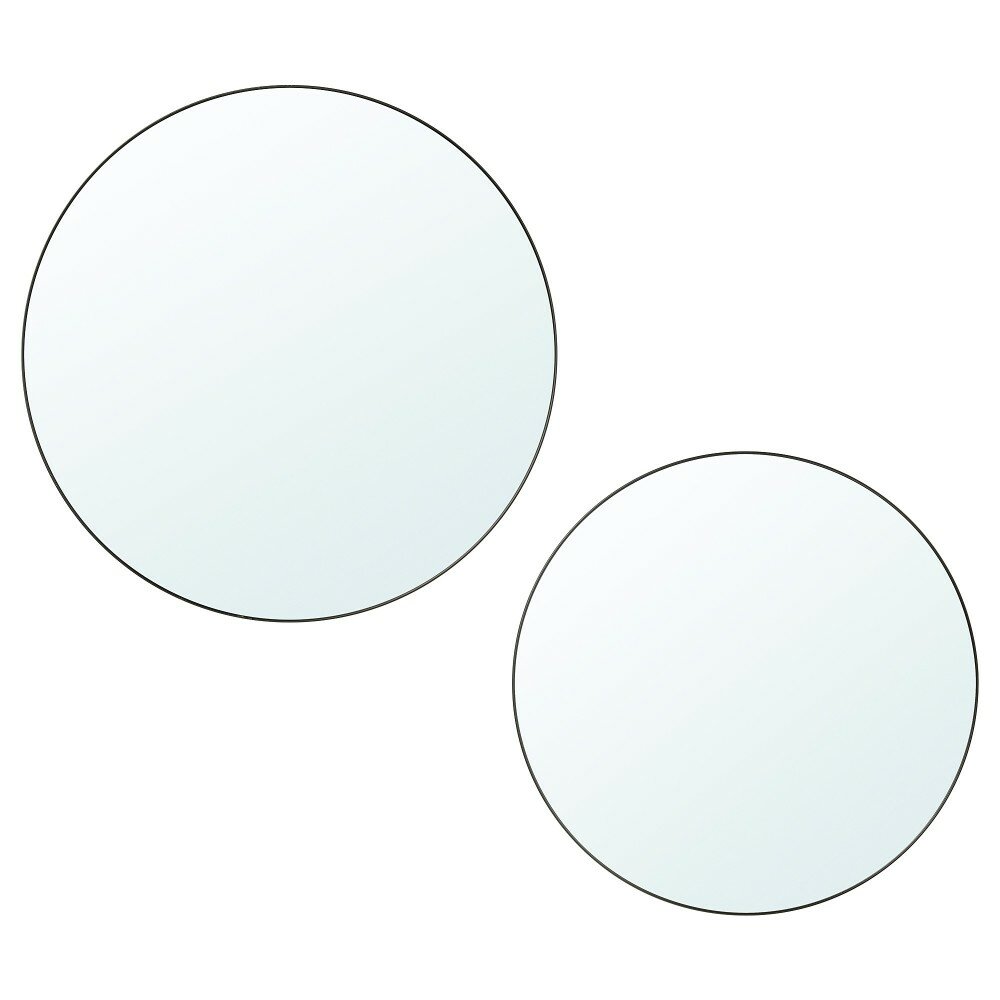 Зеркало с креплением пломбо, 2 шт, 20х20 и 17х17см