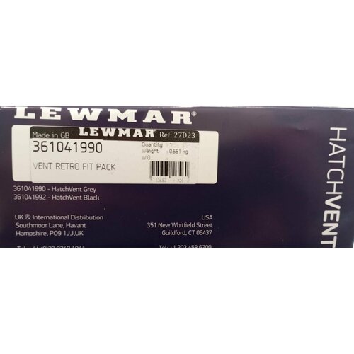 Дефлектор с водонепроницаемой крышкой для палубных люков Lewmar Vent Retro Fit 361041990