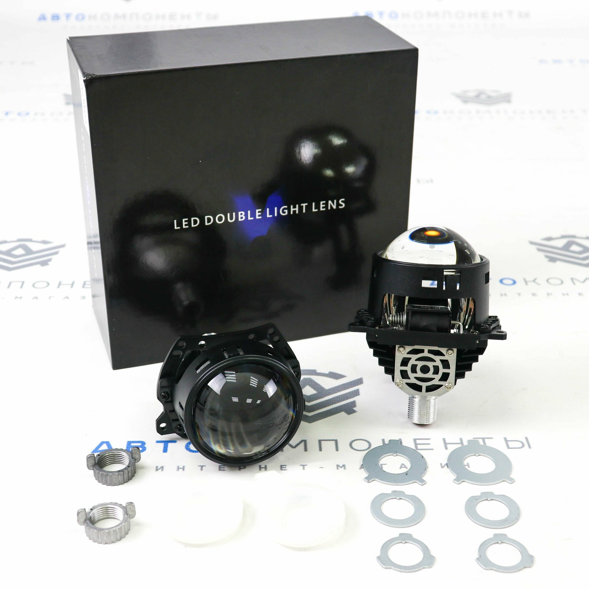 BI-LED модули (линзы) "Led Double Light Lens" L1 3.0 дюйма (HA24V)