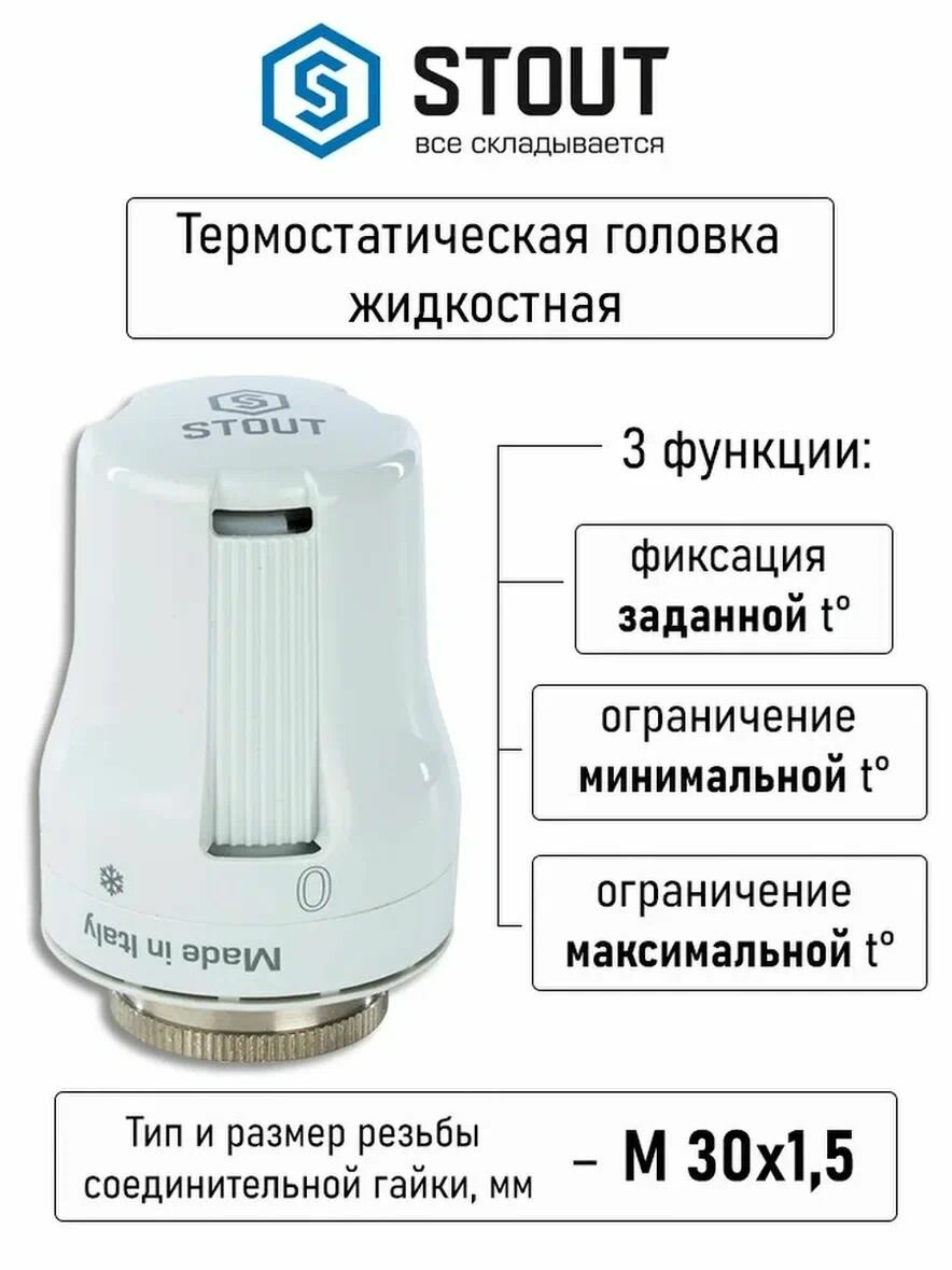 Термоголовка термостатическая