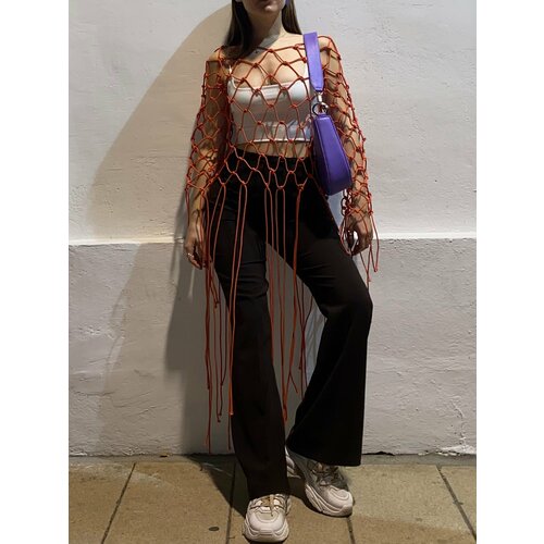 фото Топ размер xs/m, оранжевый дусети