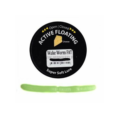 фото Мягкая приманка trout zone wake worm fat 2.6 сыр # 101 (светонакопительный) 65мм (10шт)