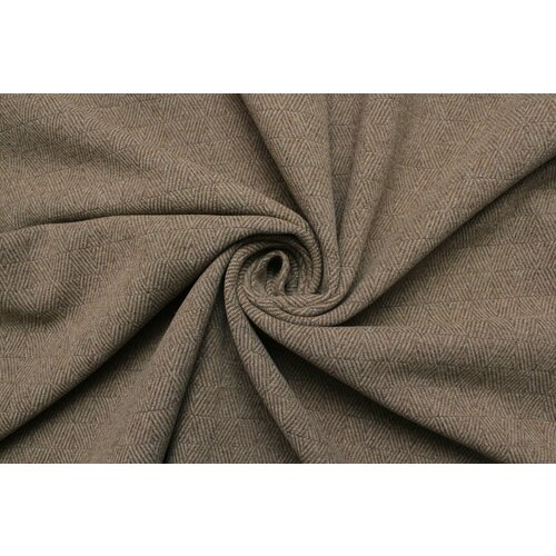 Ткань пальтовая Max Mara коричневато-оливковая в ломаную ёлочку, ш148см, 0,5 м пушистая ёлочка книжка плакат