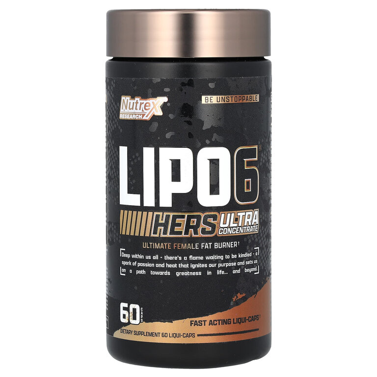 Nutrex Lipo-6 Black HERS Ultra Concentrate fast acting, 60 капсул