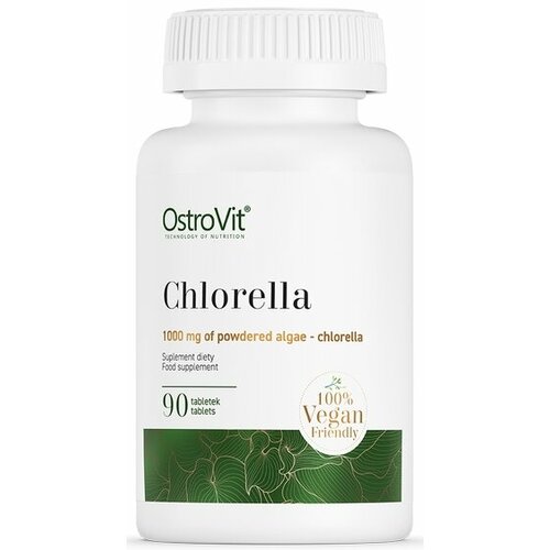 Суперфуды, OstroVit, Chlorella годен до 28.03.24, 90 таблеток,