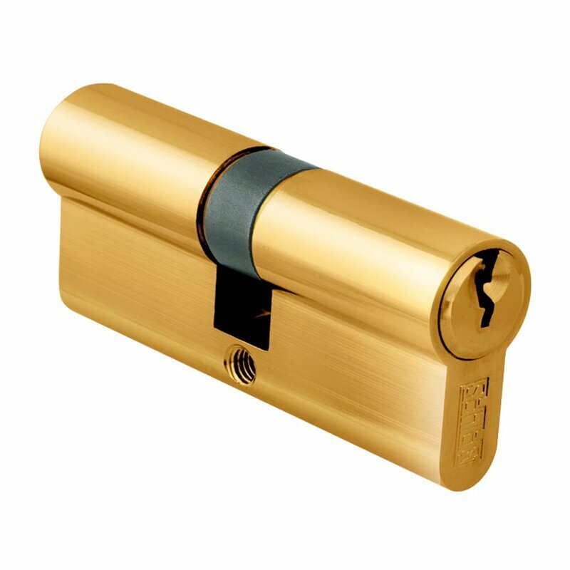 Шлосс 84012 Механизм цилиндровый латунный ключ-ключ золото 70 мм (35/35) (10/50)