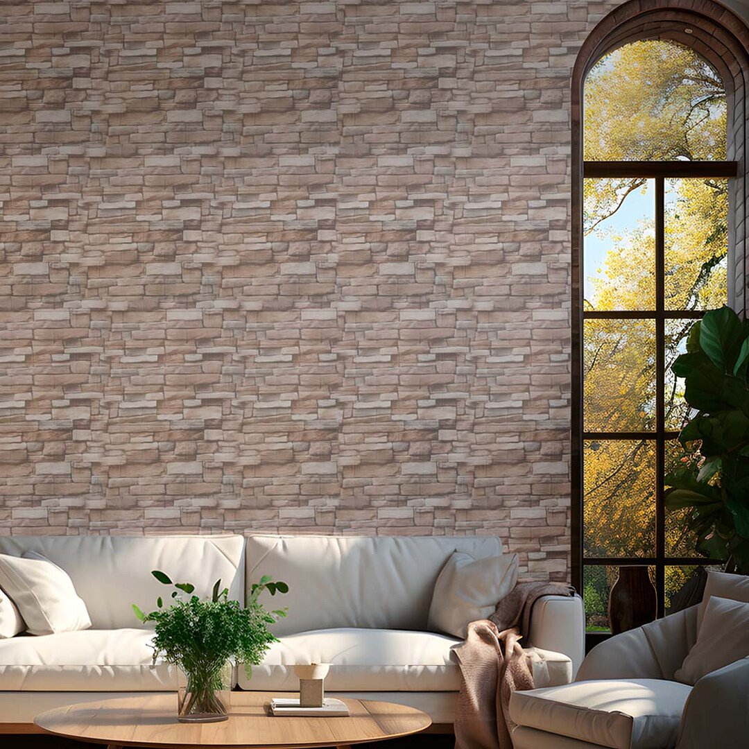 Стеновые панели самоклеящиеся VEROL "Камень" 70х77 см 10 шт влагостойкое интерьерное покрытие ПВХ отделка стен декор для дома