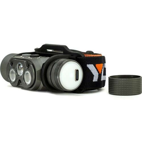 фото Фонарь яркий луч ylp panda 4.2r налобный cree xp-l hi +2 sams. lh351d high-cri, max1600лм, акк.2600mah