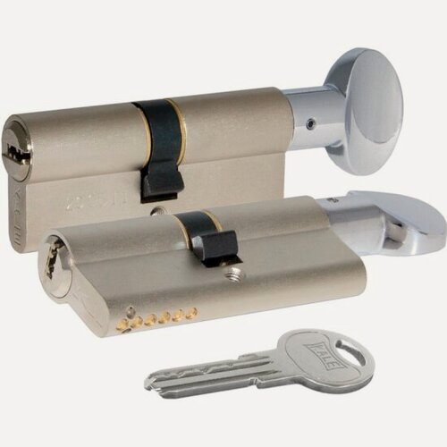 Изображение товара Цилиндровый механизм с вертушкой Kale Kilit 164 SM/68 (26+10+32) mm никель 5 кл.
