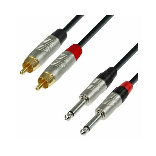 Кабель аудио 2xJack - 2xRCA Adam Hall K4TPC0150 1.5m