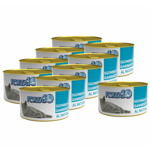 FORZA10 влажный корм для взрослых кошек со скумбрией и креветкой. 0,75 гр. х 10 шт.