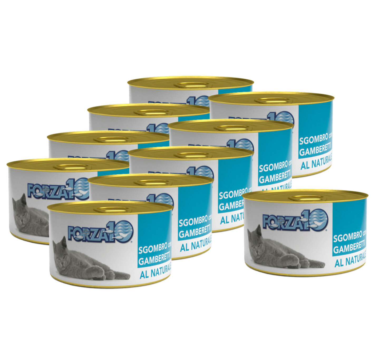 FORZA10 влажный корм для взрослых кошек со скумбрией и креветкой. 0,75 гр. х 10 шт.
