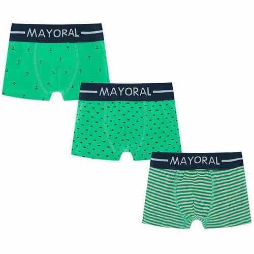 Трусы Mayoral, 3 шт., размер 92 (2 года), зеленый mayoral размер 2 года 92 см зеленый