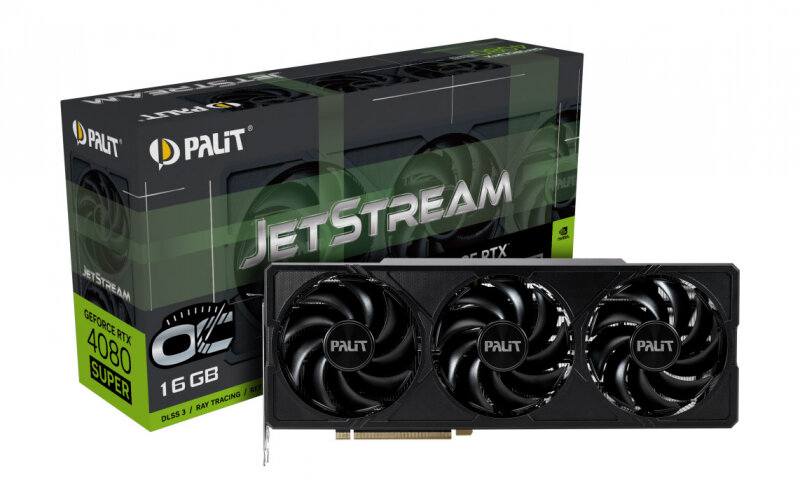 Видеокарта Palit GeForce RTX 4080 SUPER JetStream OC 16GB (NED408SS19T2-1032J), Retail