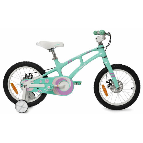 Детский велосипед Pifagor Candy 16 (2024) 16 Бирюзовый (100-120 см) детский велосипед bear bike kitez 16 2021 16 бирюзовый 100 115 см