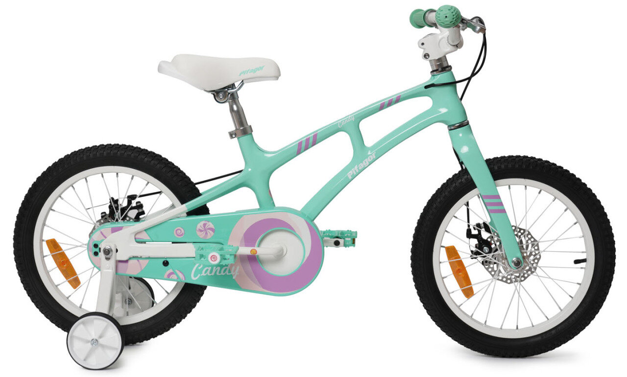 Детский велосипед Pifagor Candy 16 (2024) 16 Бирюзовый (100-120 см)