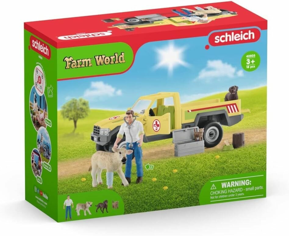 Schleich Игровой набор "Визит ветеринара на ферму" - фото №18