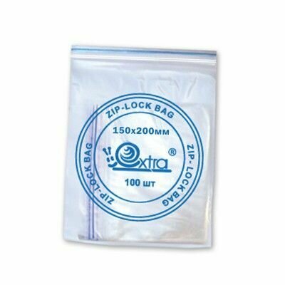 Пакеты zip lock 15х20 100шт, 40мкм с застежкой зип лок для хранения и заморозки гриппер с замком