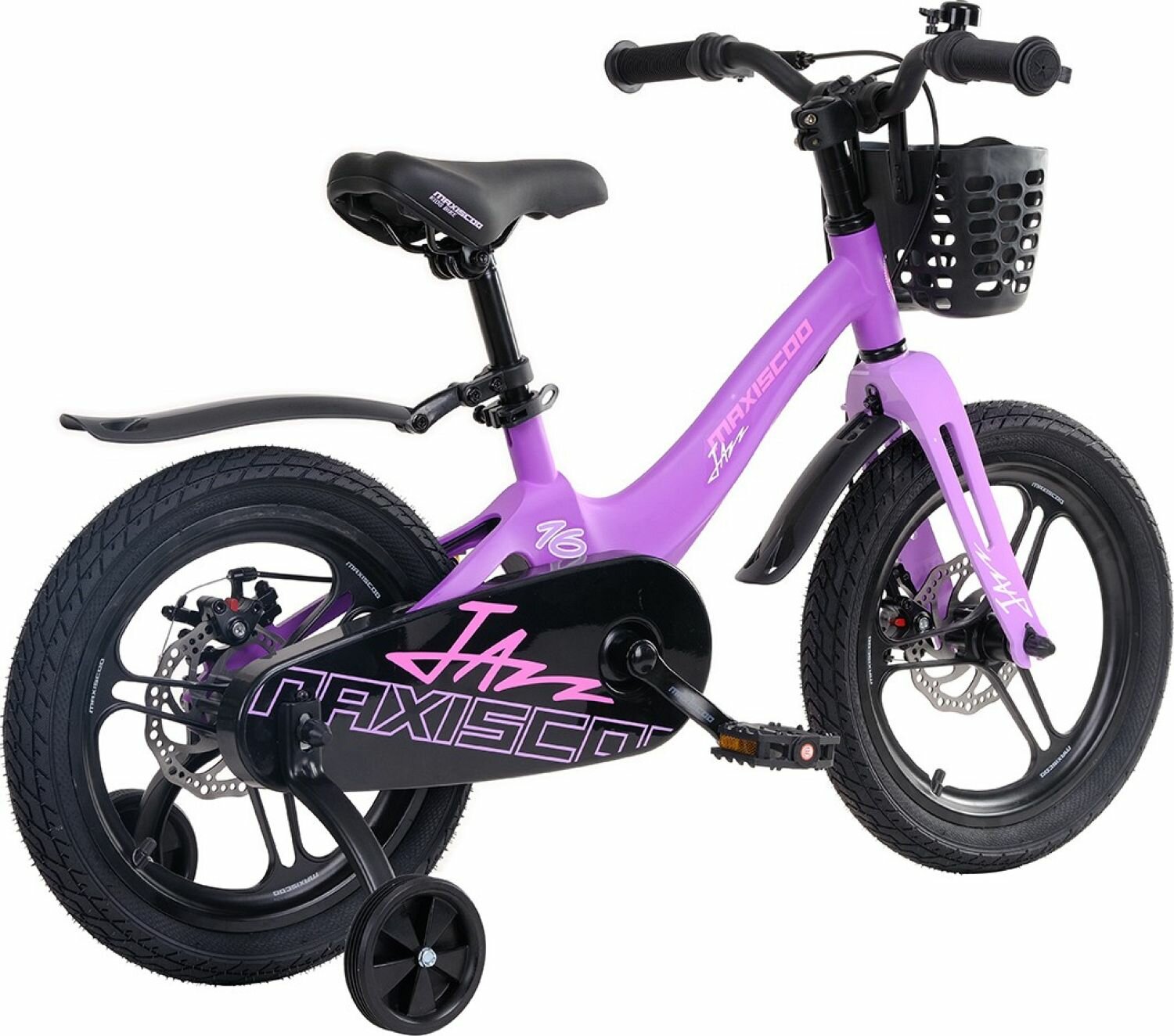 Велосипед Maxiscoo Jazz Pro 16" (2024) (Велосипед Maxiscoo JAZZ Pro 16" (2024), Фиолетовый Матовый, MSC-J1633P)