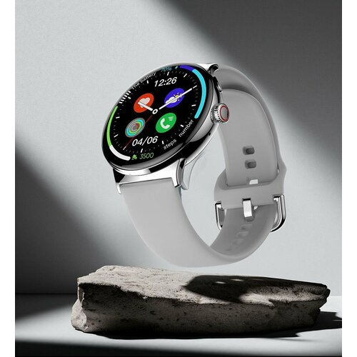 Смарт часы-кулон Tiroki LA99 с функцией Bluetooth звонка голосовой ассистент Always on Display пульсометр кислород в крови спортивные режимы черный силиконовый ремешок мужские женские 8 марта подарок 539000₽