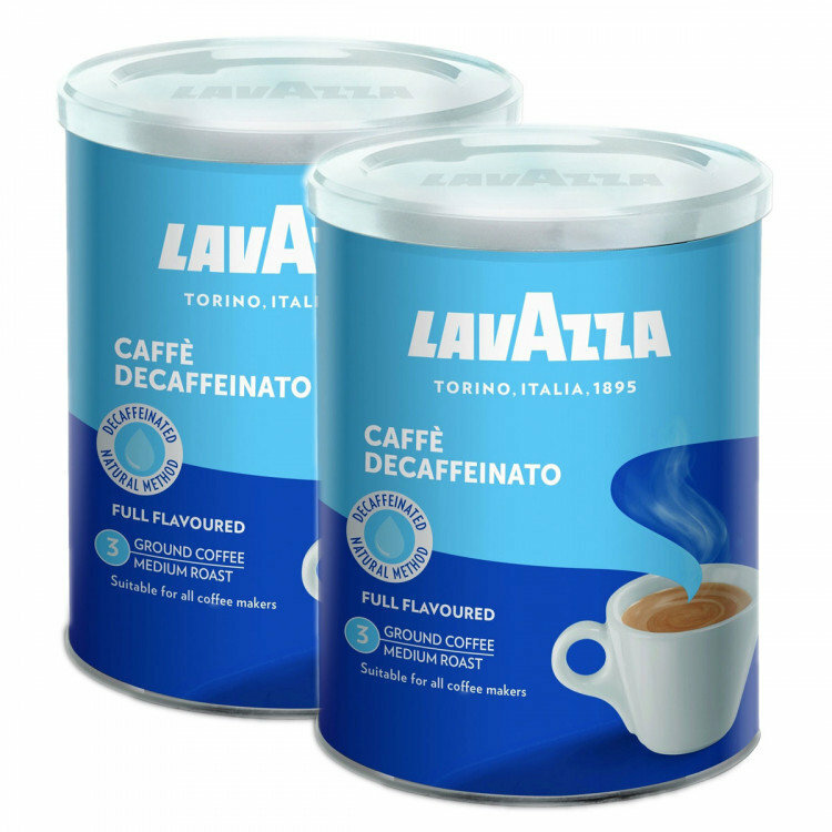 Lavazza Dek кофе молотый 250 г жестяная банка (упаковка 2 шт) (1107_2)