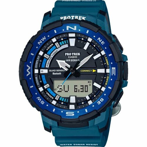 фото Наручные часы casio pro trek 52665, синий