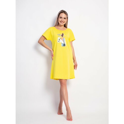 Сорочка  Интерлок, размер 88, желтый