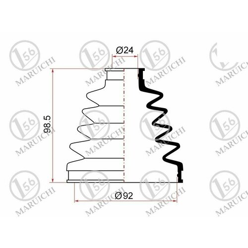 IPSASP_02-180 Пыльник шруса наружный FR HONDA CR-V RD5