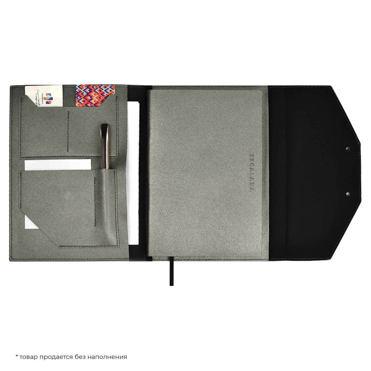 Ежедневник-органайзер недатированный Краст, графит, А5+, 120 листов Феникс+ - фото №6