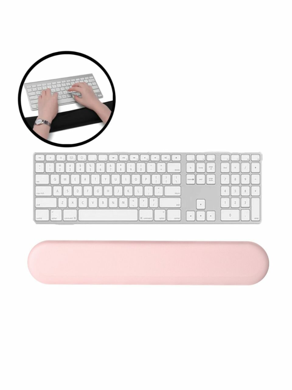 Подставка-подушка под запястье для клавиатуры WiWU KWR-01 - розовый