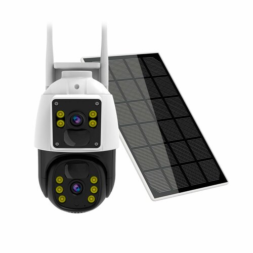 Уличная беспроводная 4G IP-камера СолярЛинк-4G-Dual K662MP Q23417BG6 2MP с солнечной батареей 8Вт и аккумулятором 6000мАч с записью на SD карту 906400₽