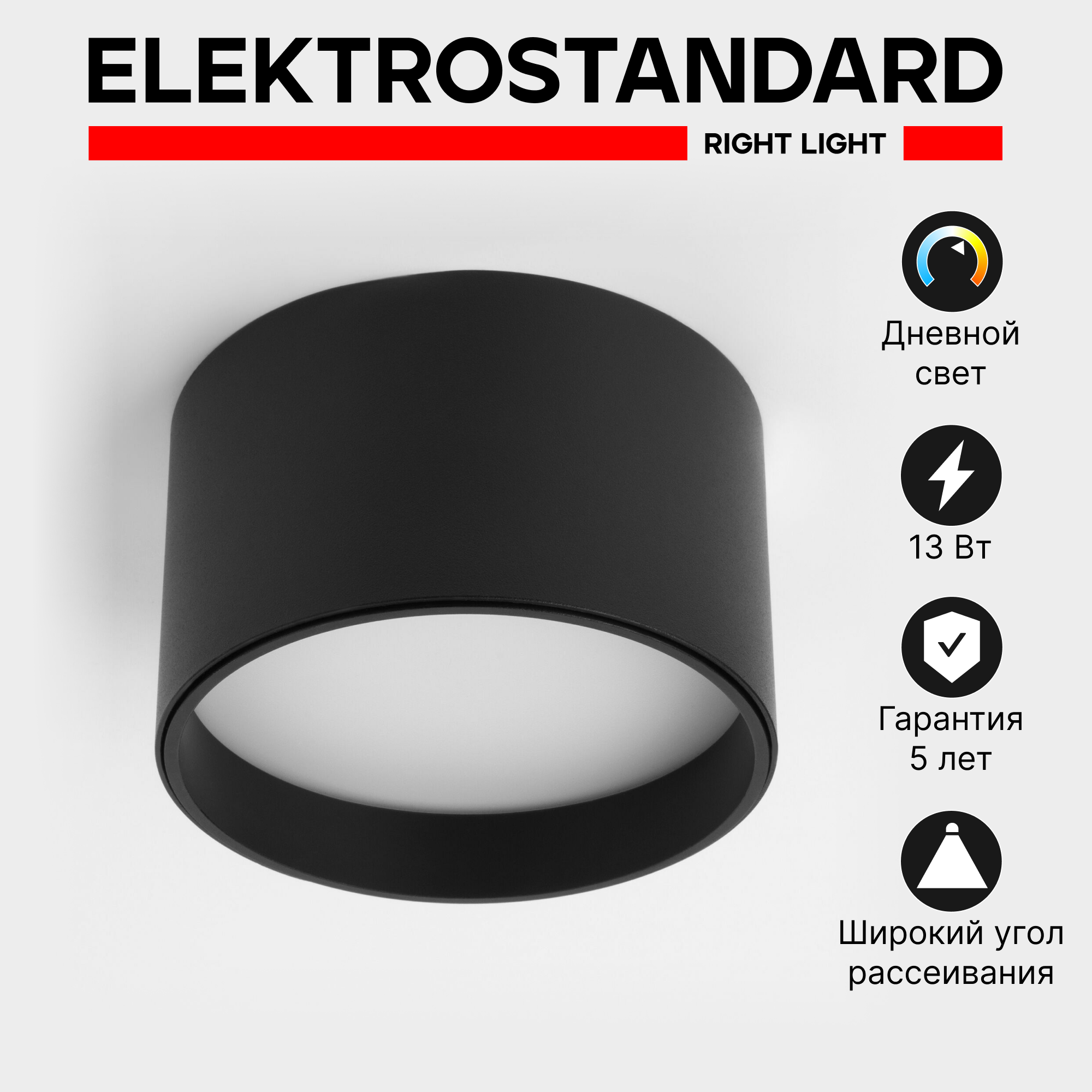 Накладной светодиодный светильник Elektrostandard серебро 25123/LED Banti 13Вт 4200K