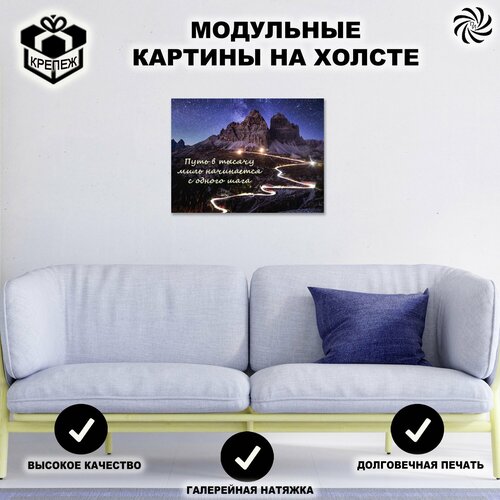 Картина модульная интерьерная на стену на холсте Путь, Пространство интерьера, 1шт. 30х40