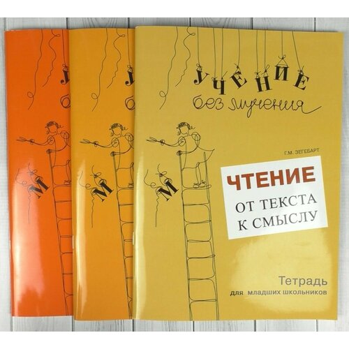 Набор из 3 тетрадей Зегебарт Чтение: от буквы к слову, от слова к тексту, от текста к смыслу