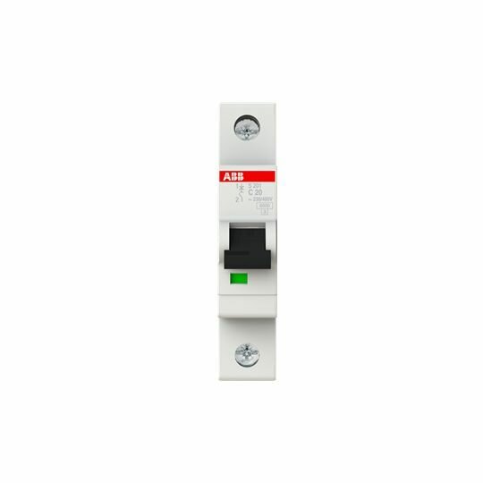 Автоматический выключатель ABB S201 20A 6kA 1P тип С 2CDS251001R0204 — фото 1