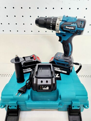 Изображение товара Аккумуляторная бесщеточная дрель-шуруповерт "Magida" 36В 2х4Ач JL-M-1 с функцией удара (1BatterySystem) 85Нм