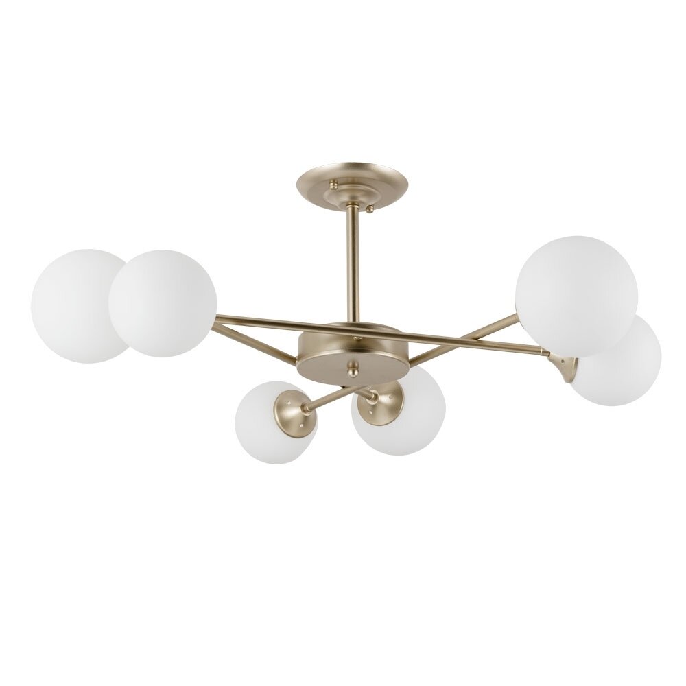 Люстра на штанге Arte lamp Marco с поддержкой Маруся A2703PL-6SG-М - фото №2